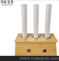 艾灸灸盒竹制三柱三孔艾灸盒批发订做南阳艾灸厂